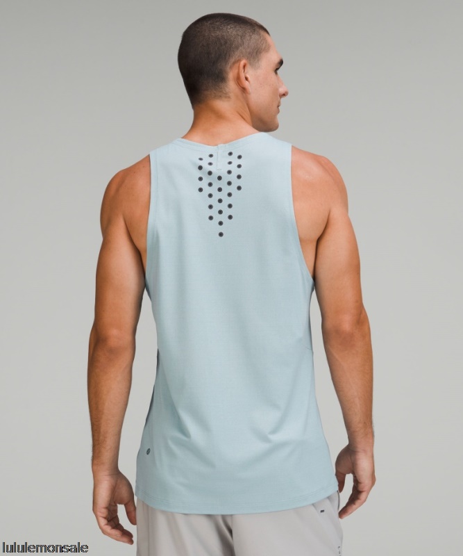 Lululemon Deutschland DELULU983 | Heathered Breeze Blue Strukturiertes Trainings-Tanktop